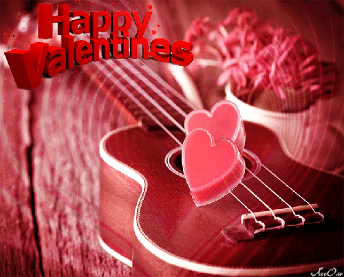 Сердечки на день Валентина - с Днем Святого Валентина, gif, открытки