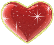 Блестящее сердце - с Днем Святого Валентина, gif, открытки