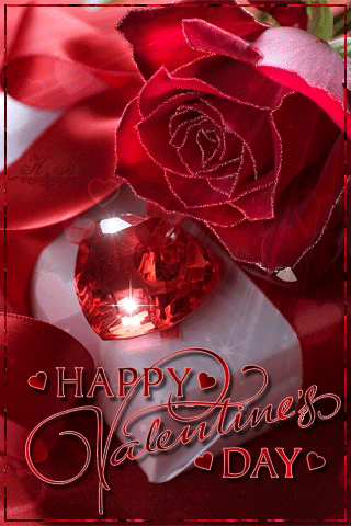 Валентинка к празднику всех влюбленных - с Днем Святого Валентина, gif, открытки