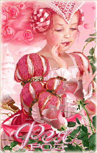 Фея роз - цветы, gif, открытки