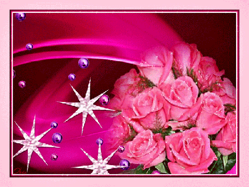 Красивый букет розовых роз