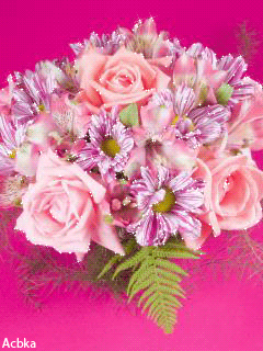 Красивый букет цветов - цветы, gif, открытки