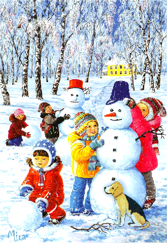 Для детей картинки Зима - зима