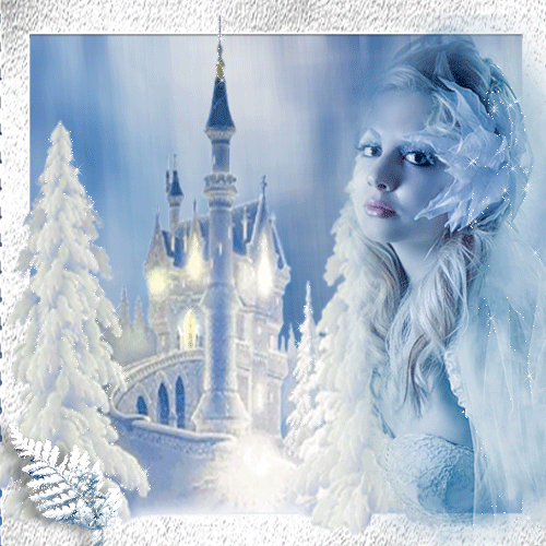 Замок снежной королевы. - зима