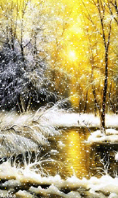 Красивая зима - зима, gif, открытки