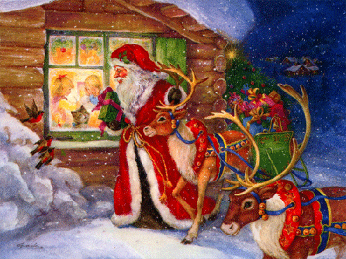 Рождественская картинка для детей - с Рождеством Христовым