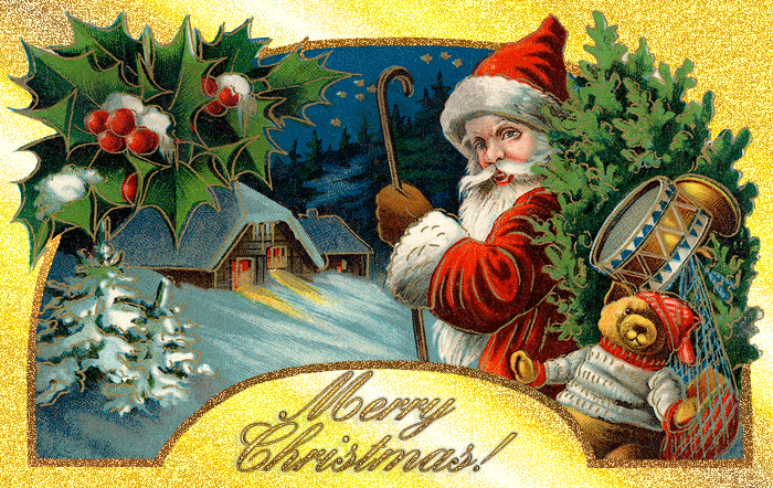 Открытки на Рождество - с Рождеством Христовым, gif, открытки