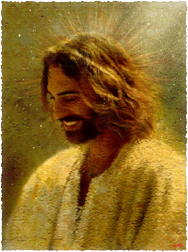 Иисус Христос - с Крещением Господним, gif, открытки